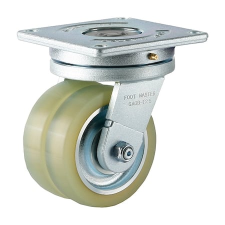 Plate Caster, Swivel, Polyurethane, 175mm H MPN:GAGD-125ASF-HUD