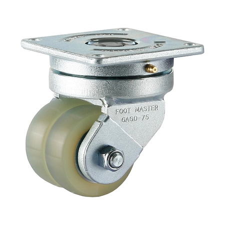 Plate Caster, Swivel, Polyurethane, 123mm H MPN:GAGD-75ASF-HUD