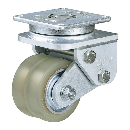 Plate Caster, Swivel, Polyurethane, 160mm H MPN:GASD-100ASF-HUD