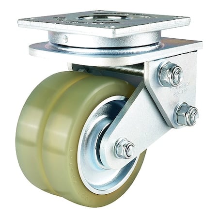 Plate Caster, Swivel, Polyurethane, 210mm H MPN:GASD-150ASF-HUD