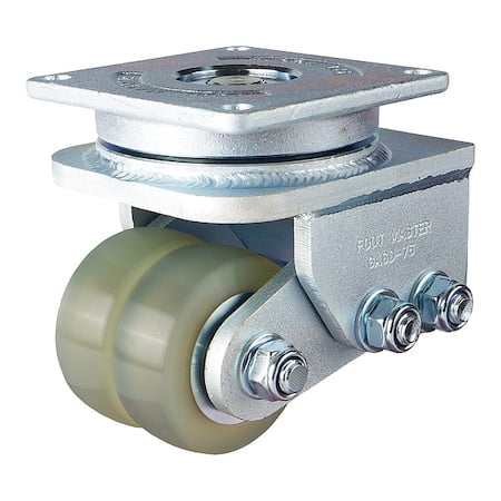 Plate Caster, Swivel, Polyurethane, 130mm H MPN:GASD-75ASF-HUD