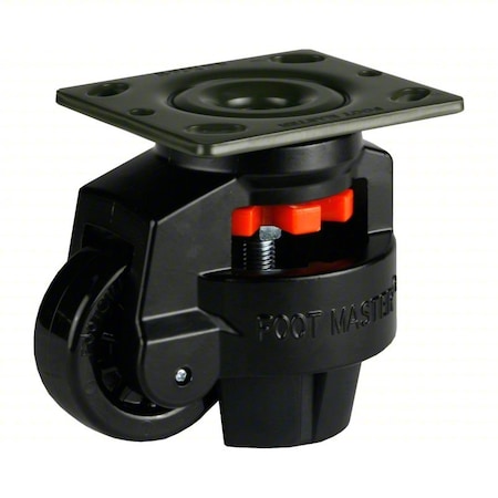 Plate Caster, Nylon, 120mm H MPN:GD-100F-BLK-PUS