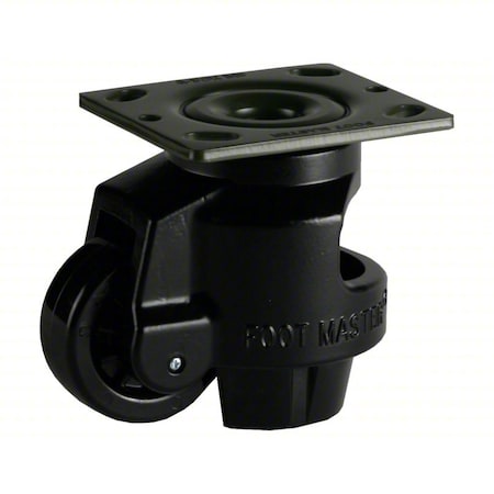 Plate Caster, Nylon, 120mm H MPN:GD-120F-BLK-PUS