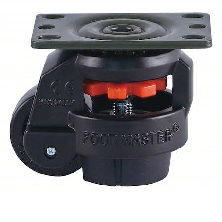 Plate Caster, Nylon, 82mm H MPN:GD-60-F-NYN-PUS-FBL