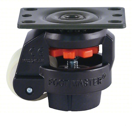 Plate Caster, Polyurethane, 82mm H MPN:GD-60FBLKPUS-UW