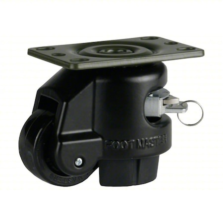 Plate Caster, Nylon, 82mm H MPN:GDR-60F-BLK-PUS