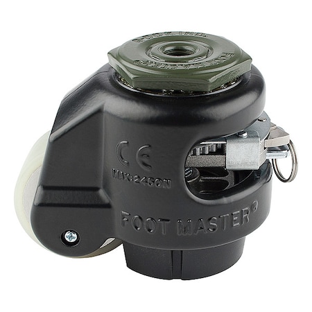 Leveling Caster, Alum, Swivel, M12 MPN:GDR-60SBLK1/2UW
