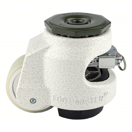 Leveling Caster, Alum, Swivel, M12 MPN:GDR-80SBLK1/2UW