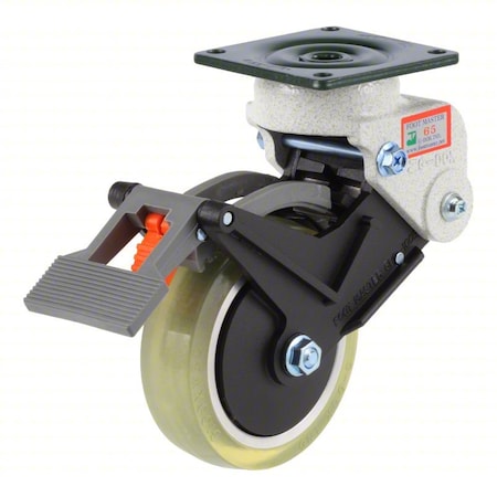 Plate Caster, Swivel, Polyurethane, 270mm H MPN:GDS-200B-65SF
