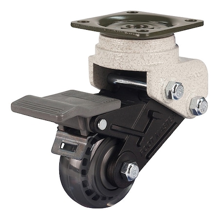 Plate Caster, Rigid, Polyurethane, 100mm H MPN:GDS-50-BRF-EUS