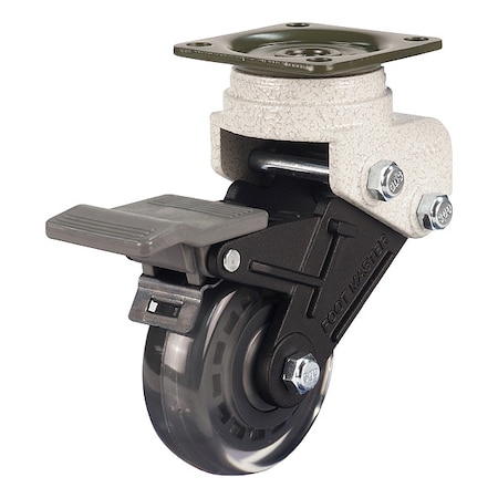 Plate Caster, Rigid, Polyurethane, 115mm H MPN:GDS-65-BRF-EUS