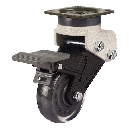 Plate Caster, Swivel, Polyurethane, 115mm H MPN:GDS-65-BSF-EUS