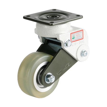 Plate Caster, Swivel, Polyurethane, 130mm H MPN:GDS-75A-65SF