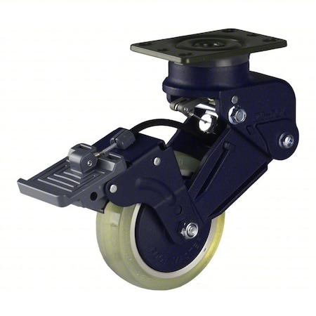 Plate Caster, Swivel, Polyurethane, 171mm H MPN:GDSB-100-BSF-LUD-65
