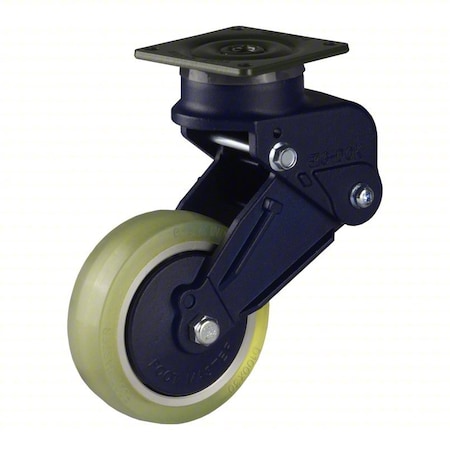 Plate Caster, Swivel, Polyurethane, 171mm H MPN:GDSB-100ASF-LUD