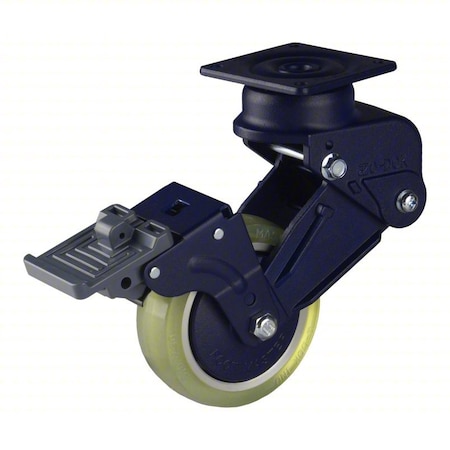 Plate Caster, Rigid, Polyurethane, 171mm H MPN:GDSB-100BRF-LUD