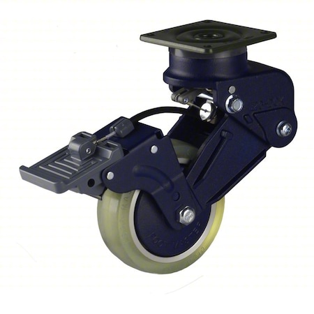 Plate Caster, Swivel, Polyurethane, 171mm H MPN:GDSB-100BSF-LUD