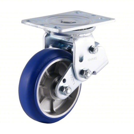 Plate Caster, Swivel, Polyurethane, 202mm H MPN:GDSP-150ASF-MUD