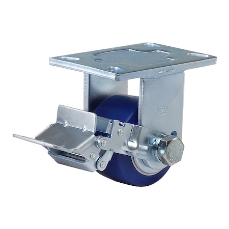 Plate Caster, Rigid, Polyurethane, 145mm H MPN:GF-100B-RF-MUD