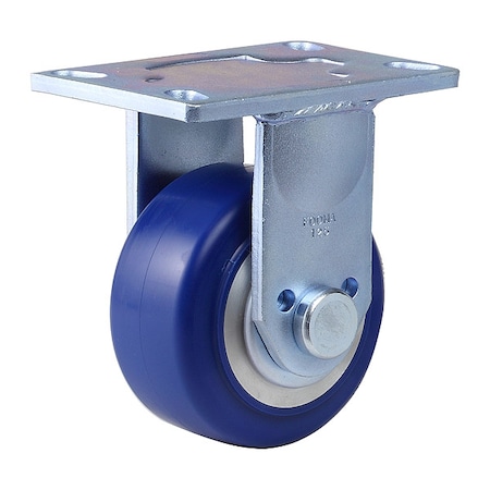 Plate Caster, Rigid, Polyurethane, 167mm H MPN:GF-125A-RF-MUD