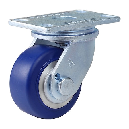 Plate Caster, Swivel, Polyurethane, 167mm H MPN:GF-125A-SF-MUD