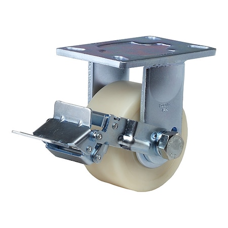 Plate Caster, Rigid, Polyurethane, 167mm H MPN:GF-125B-RF-MCD