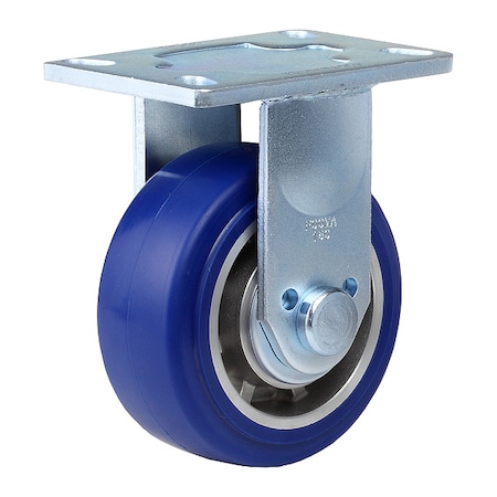 Plate Caster, Rigid, Polyurethane, 190mm H MPN:GF-150A-RF-MUD