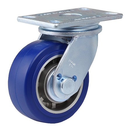 Plate Caster, Swivel, Polyurethane, 190mm H MPN:GF-150A-SF-MUD