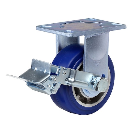 Plate Caster, Rigid, Polyurethane, 190mm H MPN:GF-150B-RF-MUD