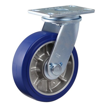 Plate Caster, Swivel, Polyurethane, 257mm H MPN:GF-200A-SF-MUD
