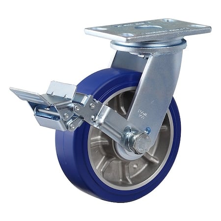 Plate Caster, Swivel, Polyurethane, 257mm H MPN:GF-200B-SF-MUD