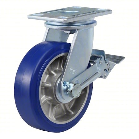 Plate Caster, Swivel, Polyurethane, 257mm H MPN:GF-200BSFMUDFRN