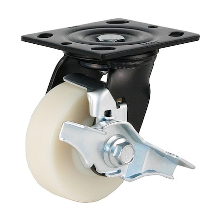 Plate Caster, Swivel, Polyurethane, 136mm H MPN:PME-100B-SF-MCD