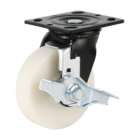 Plate Caster, Swivel, Nylon, 160mm H MPN:PME-125-BSF-MCD