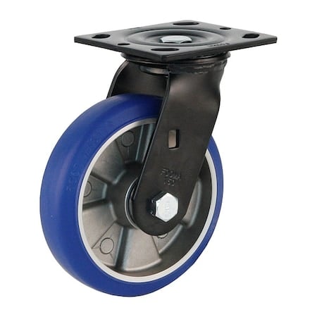 Plate Caster, Swivel, Polyurethane, 190mm H MPN:PME-150-ASF-MUD