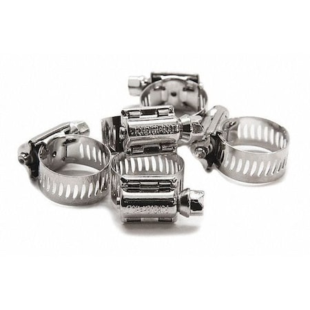 S/S, Hose Clamp, w/ NL-19, No 8, PK5 MPN:FBHCLP8P5