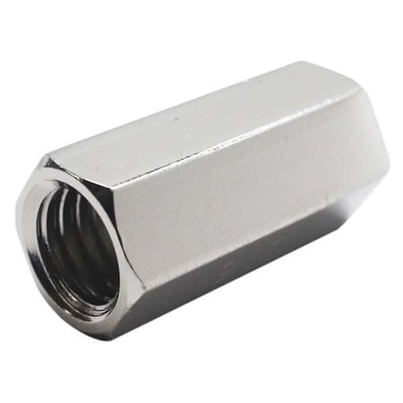 Coupling Nut, M4-0.70, 18-8 Stainless Steel, Not Graded, NL-19, 12 mm Lg, 6 mm Hex Wd, 10 PK MPN:FBCPM4P10