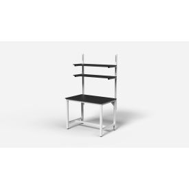Formaspace BenchMarx™ Lab Workbench with 2 Shelves Phenolic Top 48