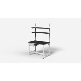 Formaspace BenchMarx™ Lab Workbench with Drawer & 2 Shelves Phenolic Top 48