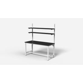 Formaspace BenchMarx™ Lab Workbench with 2 Shelves Epoxy Resin Top 72