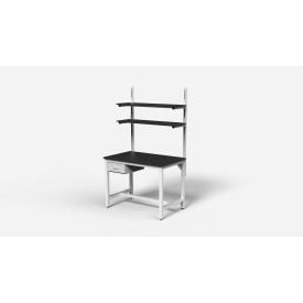 Formaspace BenchMarx™ Lab Workbench with Drawer & 2 Shelves Epoxy Resin Top 48