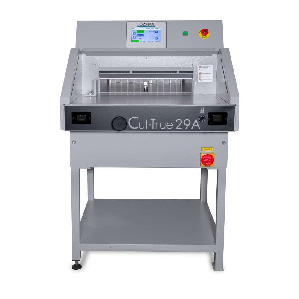 Formax Cut-True 29A Automatic Electric Guillotine Paper Cutter With LED Laser Line, 20-1/2in, Gray MPN:CUT-TRUE 29A