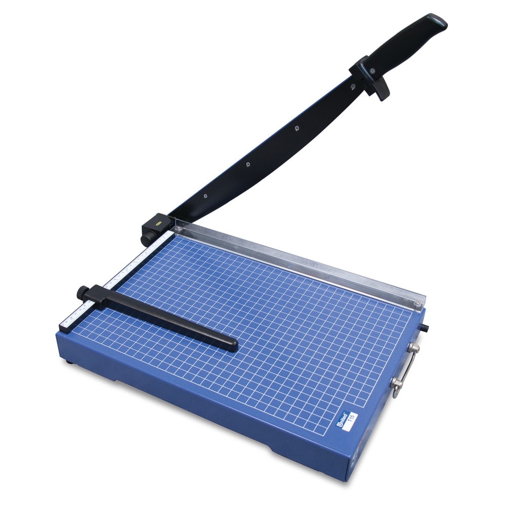 United Commercial Guillotine Paper Trimmer, 15in, Blue MPN:T15