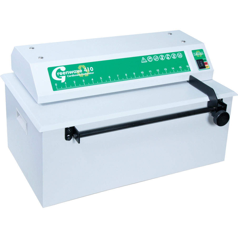 Formax Greenwave 410 Tabletop Cardboard Perforator, White MPN:GREENWAVE 410
