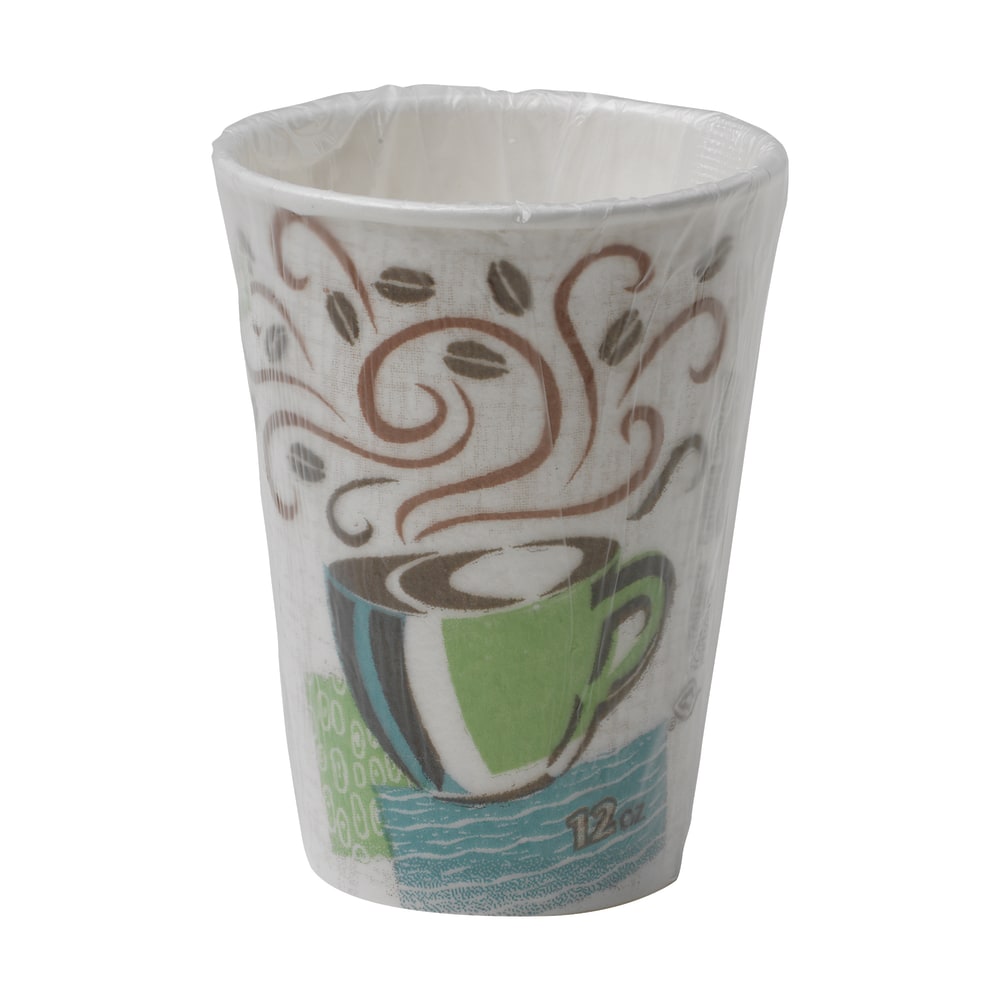 Dixie PerfectTouch Paper Hot Coffee Cups, 12 Oz, Multicolor, Pack Of 1, 000 Cups MPN:5342CDWR