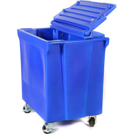 ColdStor™ 8002491 Ice & Beverage Bin-Body Lid and Casters Blue 8002491