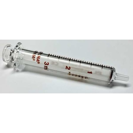 Reusable Glass Syringe, Glass Luer, 3 mL MPN:7.102-29