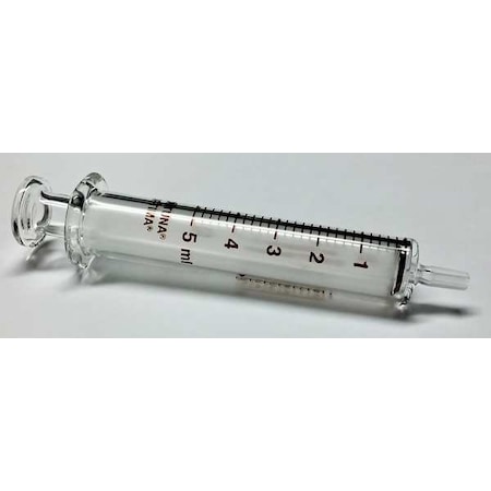 Reusable Glass Syringe, Glass Luer, 5 mL MPN:7.102-33