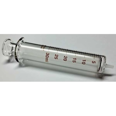 Reusable Glass Syringe, Glass Luer, 30 mL MPN:7.102-44