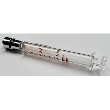Glass Syringe, Metal Luer Lock, 1 mL MPN:7.140-21
